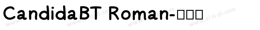 CandidaBT Roman字体转换